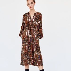 Zara patchwork dress